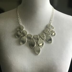 INC Brillant Silver Tone Necklace NWT
